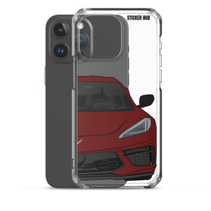 Long Beach Red C8 Corvette - iPhone Case