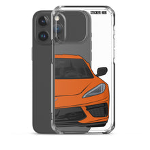 Load image into Gallery viewer, Sebring Orange C8 Corvette - iPhone Case