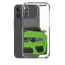 Load image into Gallery viewer, Green Charger Hellcat (Widebody) - iPhone Case