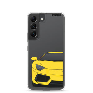 Yellow Lamborghini Aventadoor - Samsung Case