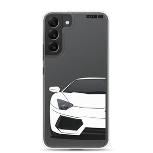 White Lamborghini Aventadoor - Samsung Case