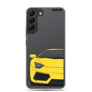 Yellow Lamborghini Aventadoor - Samsung Case