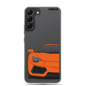 Orange Lamborghini Aventadoor - Samsung Case