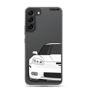 White C6 Corvette Z06 - Samsung Case