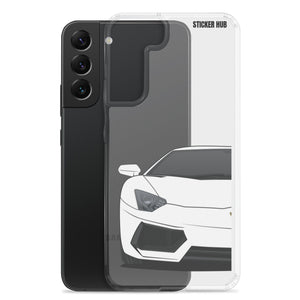 White Lamborghini Aventadoor - Samsung Case