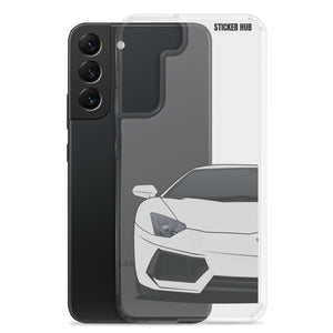 Silver Lamborghini Aventadoor - Samsung Case