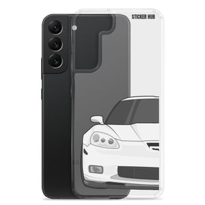 White C6 Corvette Z06 - Samsung Case