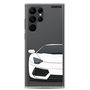 White Lamborghini Aventadoor - Samsung Case