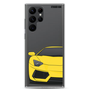 Yellow Lamborghini Aventadoor - Samsung Case