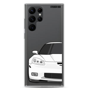 White C6 Corvette Z06 - Samsung Case