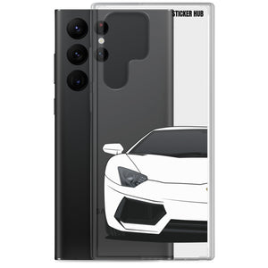 White Lamborghini Aventadoor - Samsung Case