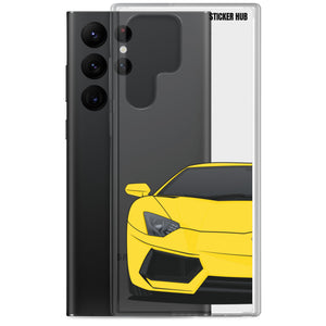 Yellow Lamborghini Aventadoor - Samsung Case