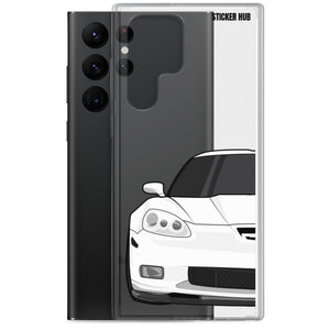 White C6 Corvette Z06 - Samsung Case