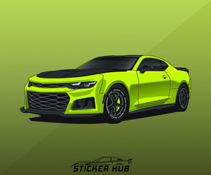 Cartoon Stickers + Digital Drawing - Your Exact Car