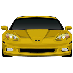 C6 Corvette Stickers