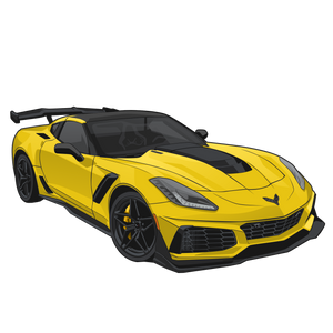 C7 Corvette Zr1 Sticker (Yellow)