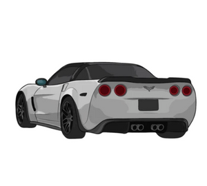 C6 Corvette Z06 Stickers