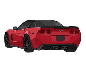 C6 Corvette Z06 Stickers