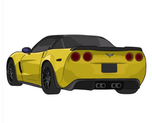 C6 Corvette Z06 Stickers