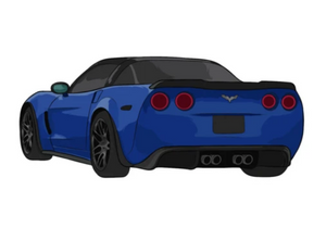 C6 Corvette Z06 Stickers