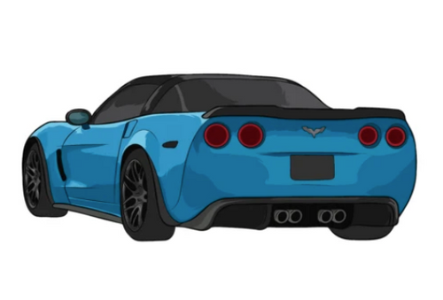 C6 Corvette Z06 Stickers