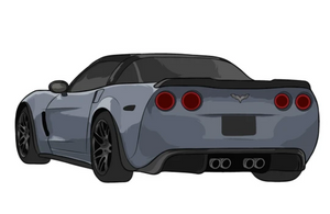 C6 Corvette Z06 Stickers