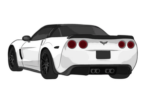 C6 Corvette Z06 Stickers