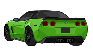 C6 Corvette Z06 Stickers