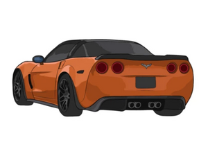 C6 Corvette Z06 Stickers