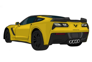 C7 Corvette Z06 Stickers