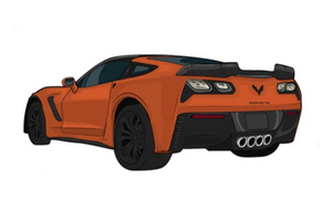 C7 Corvette Z06 Stickers