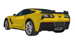 C7 Corvette Z06 Stickers