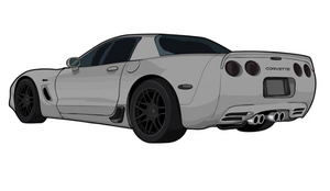 C5 Corvette Z06 Stickers