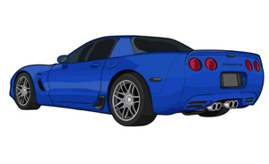 C5 Corvette Z06 Stickers