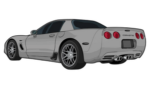 C5 Corvette Z06 Stickers