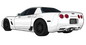 C5 Corvette Z06 Stickers