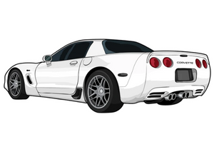 C5 Corvette Z06 Stickers