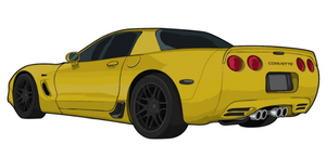 C5 Corvette Z06 Stickers