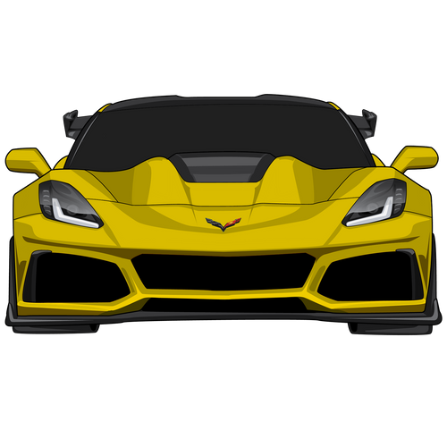 C7 Corvette Zr1 Sticker (Yellow)