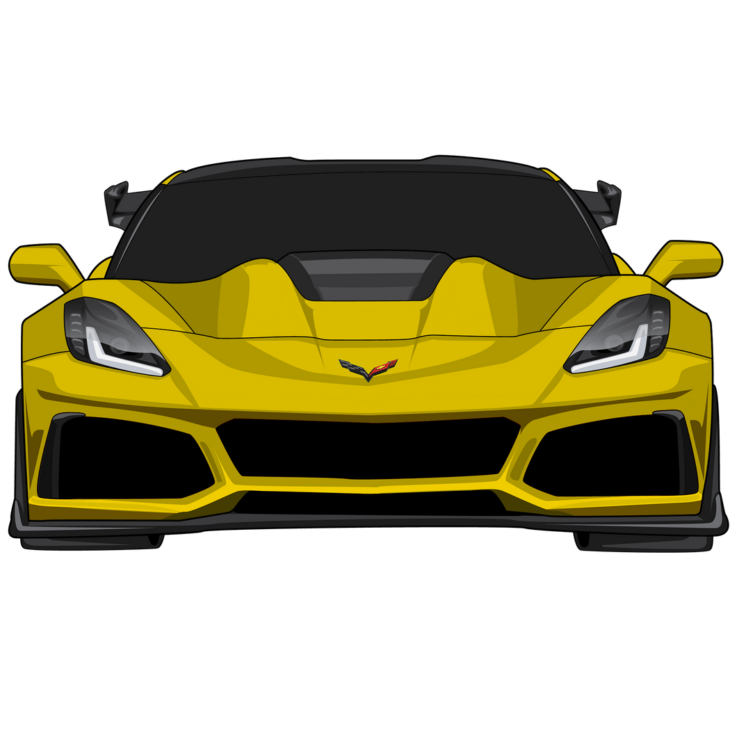 C7 Corvette Zr1 Sticker (Yellow)