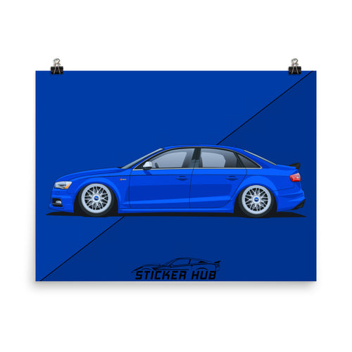 Cartoon Poster + Digital Drawing - Your Exact Car