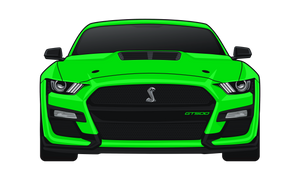 2020 Mustang GT500 Green Stickers