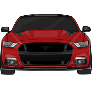 Custom Ruby Red Mustang 5.0 Sticker