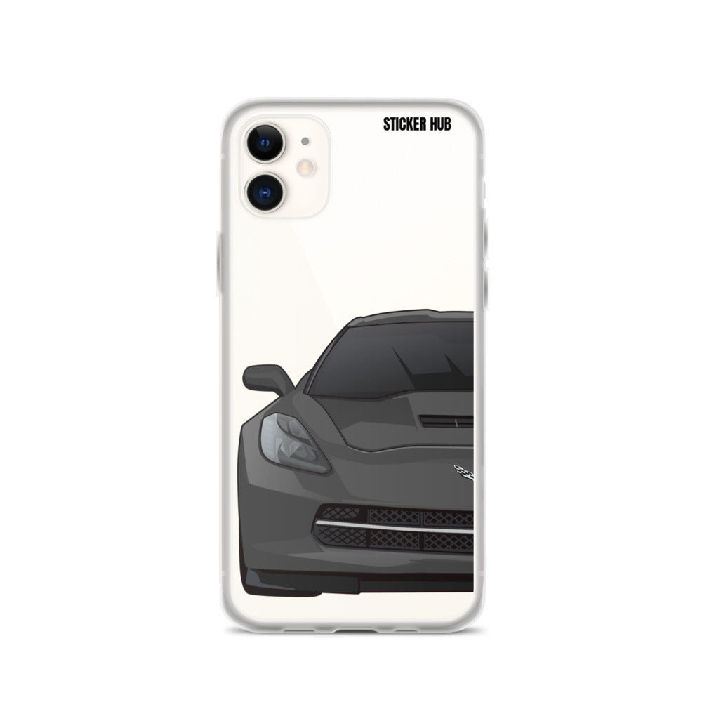 Gray C7 Corvette Stingray - iPhone Case