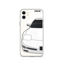 Load image into Gallery viewer, White C5 Corvette Z06 - iPhone Case