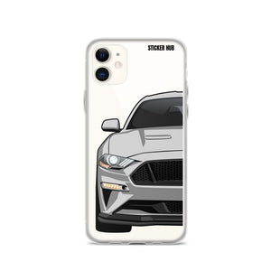 Silver 18-21 Mustang 5.0 - iPhone Case