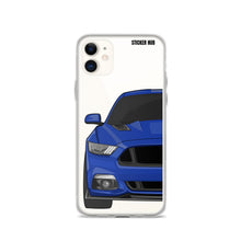 Load image into Gallery viewer, Deep Impact Blue 15-17 Mustang 5.0 - iPhone Case