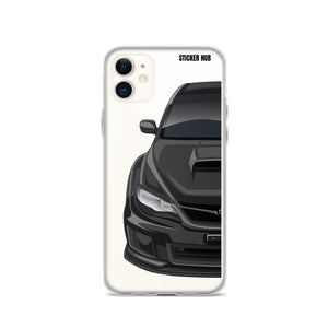 Black 09-14 Subaru WRX STI - iPhone Case