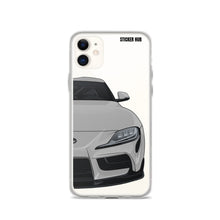 Load image into Gallery viewer, Silver MKV Toyota Supra - iPhone Case