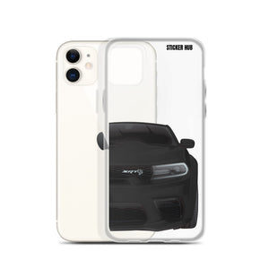 Black Charger Hellcat (Widebody) - iPhone Case